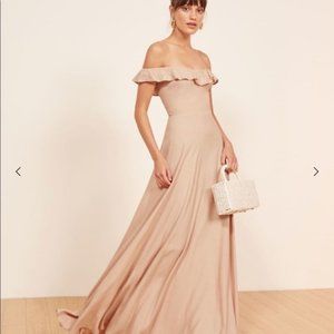 Reformation Verbena Dress in Champagne